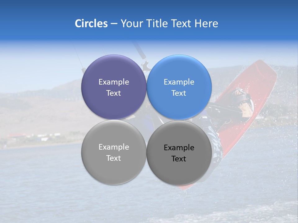 A Person On A Wake Board In The Air PowerPoint Template