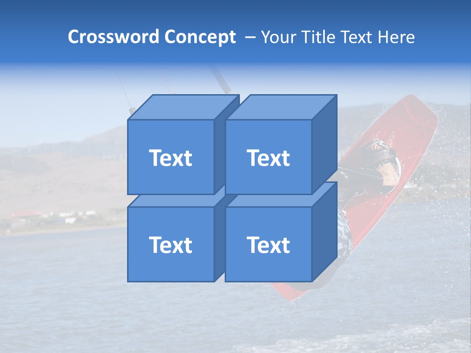 A Person On A Wake Board In The Air PowerPoint Template