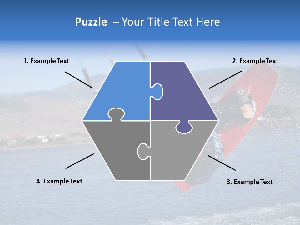 A Person On A Wake Board In The Air PowerPoint Template