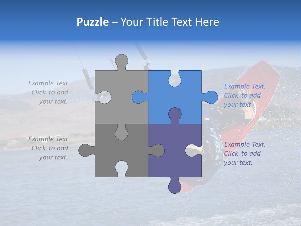 A Person On A Wake Board In The Air PowerPoint Template