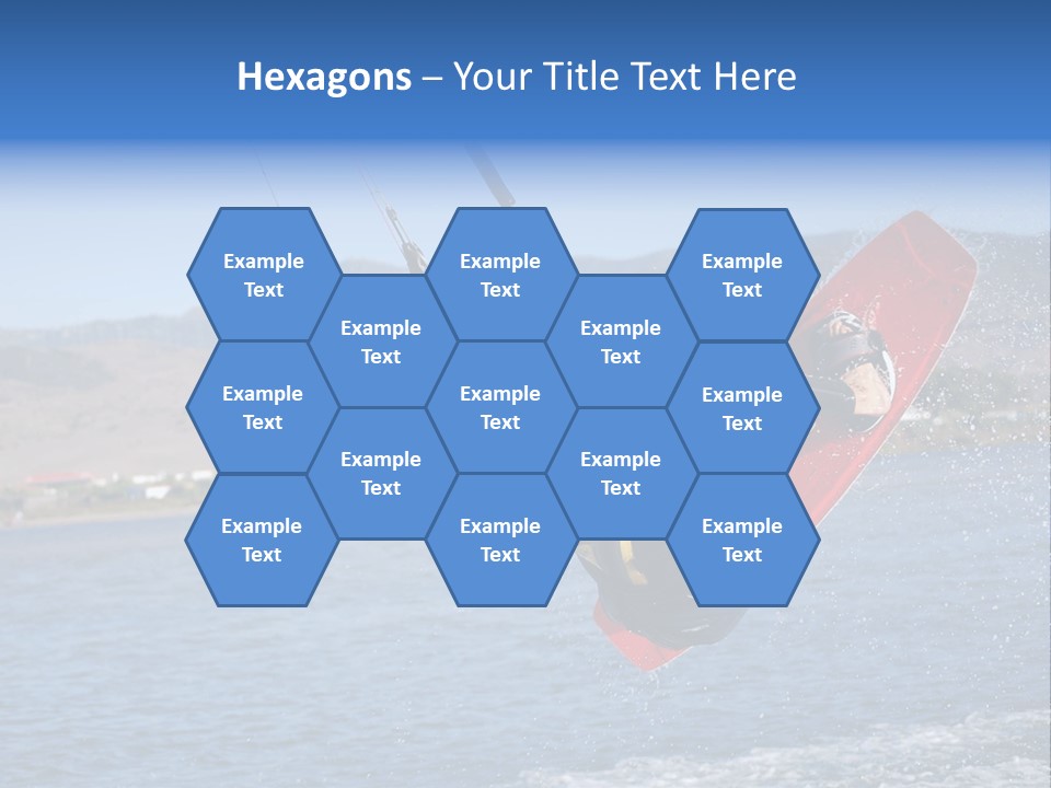 A Person On A Wake Board In The Air PowerPoint Template