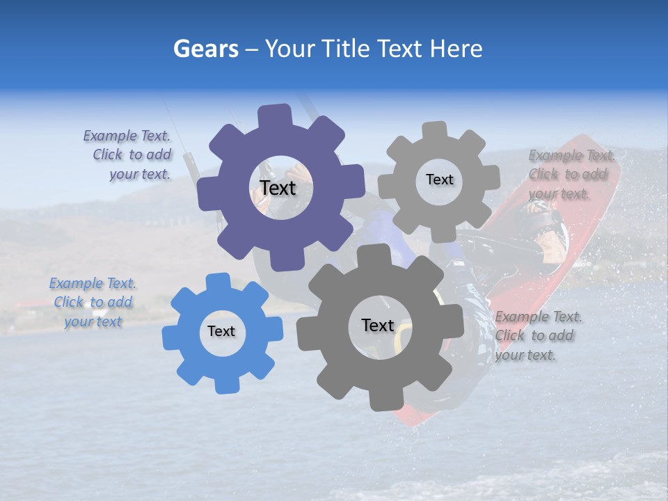 A Person On A Wake Board In The Air PowerPoint Template