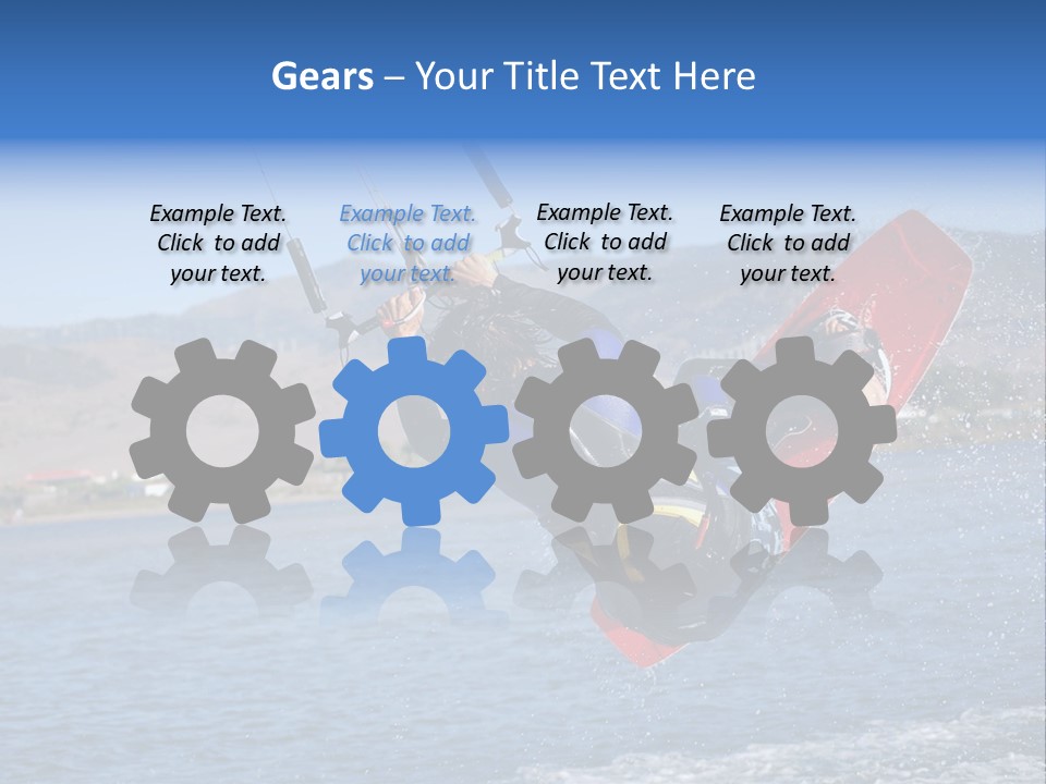 A Person On A Wake Board In The Air PowerPoint Template