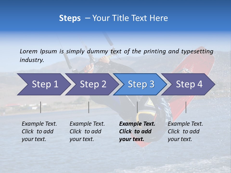 A Person On A Wake Board In The Air PowerPoint Template