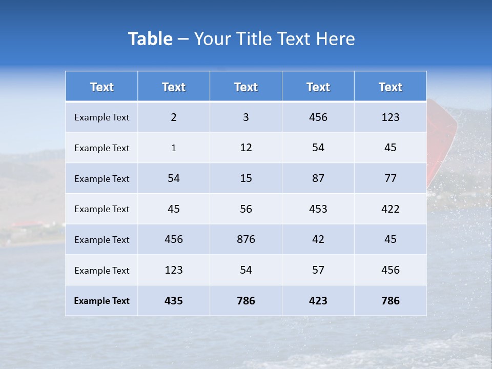 A Person On A Wake Board In The Air PowerPoint Template