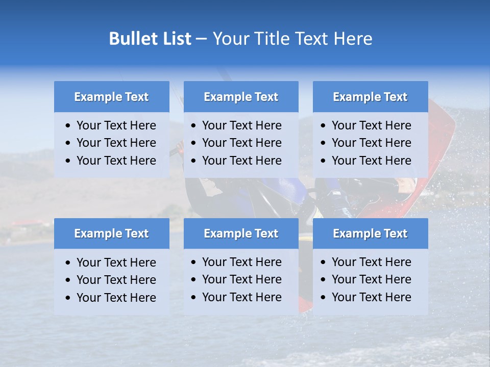 A Person On A Wake Board In The Air PowerPoint Template