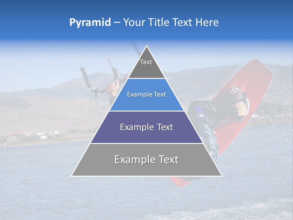 A Person On A Wake Board In The Air PowerPoint Template