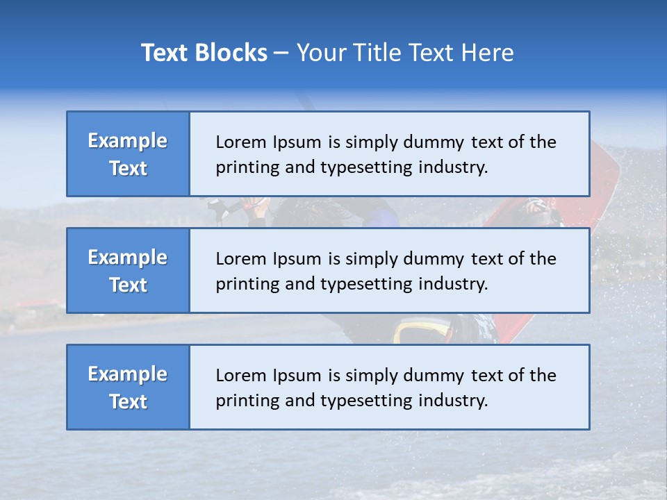 A Person On A Wake Board In The Air PowerPoint Template