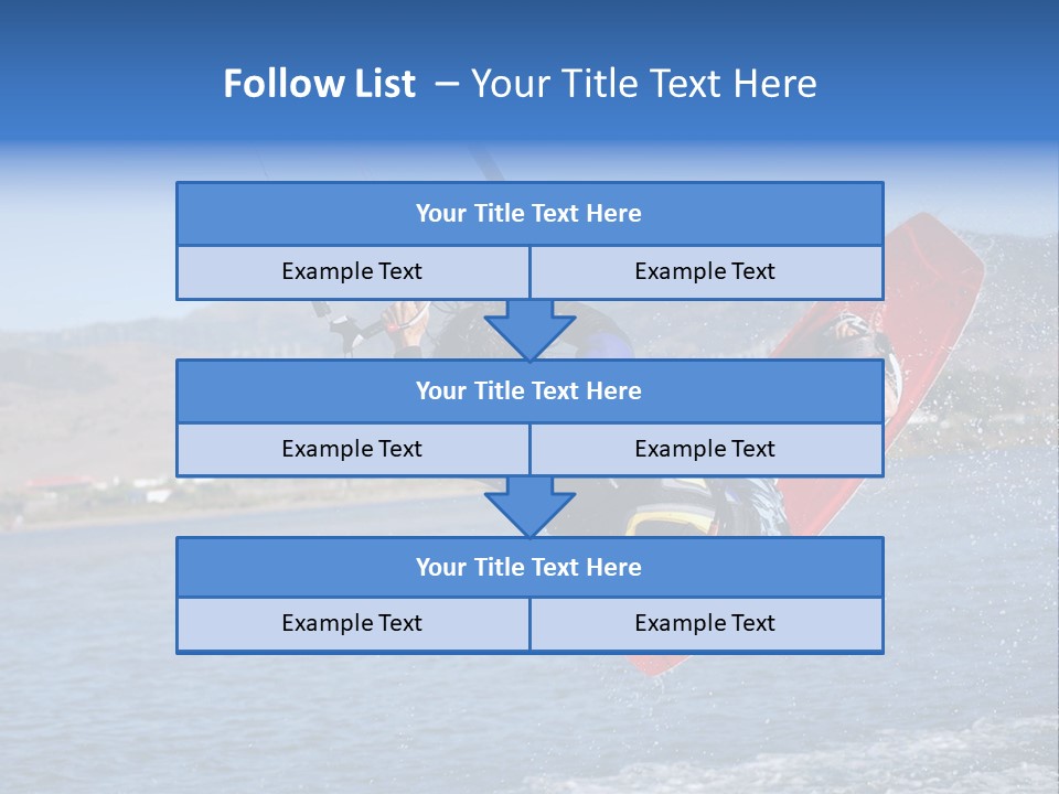 A Person On A Wake Board In The Air PowerPoint Template