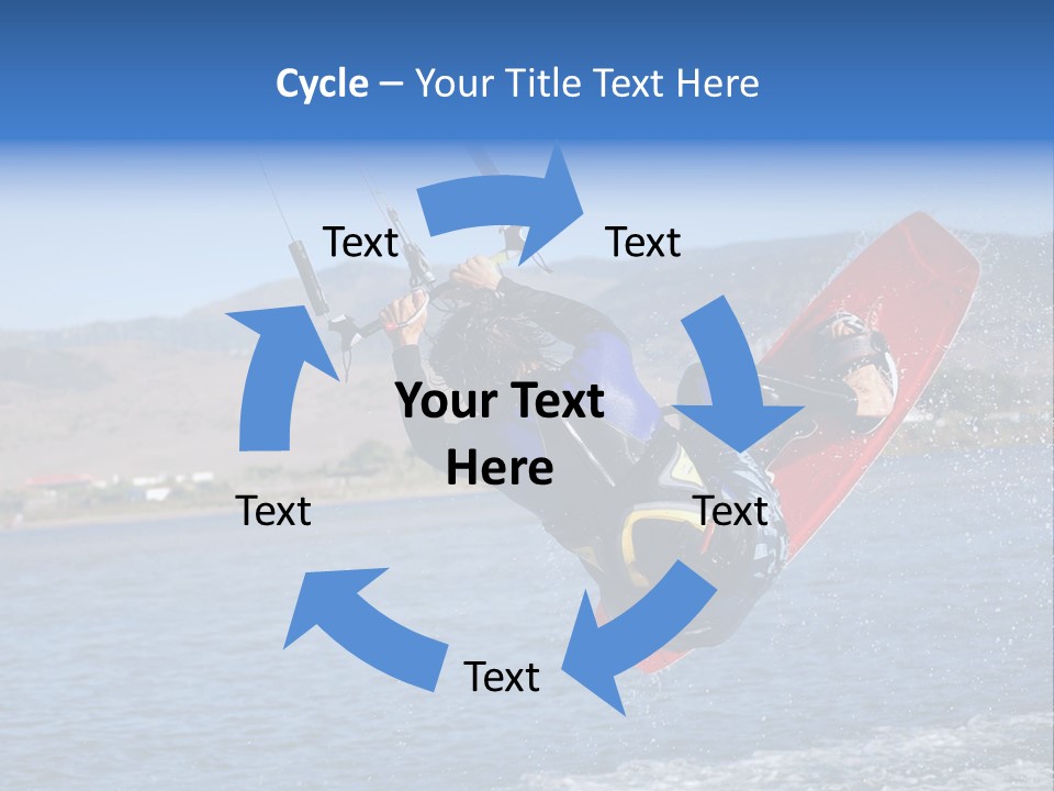 A Person On A Wake Board In The Air PowerPoint Template