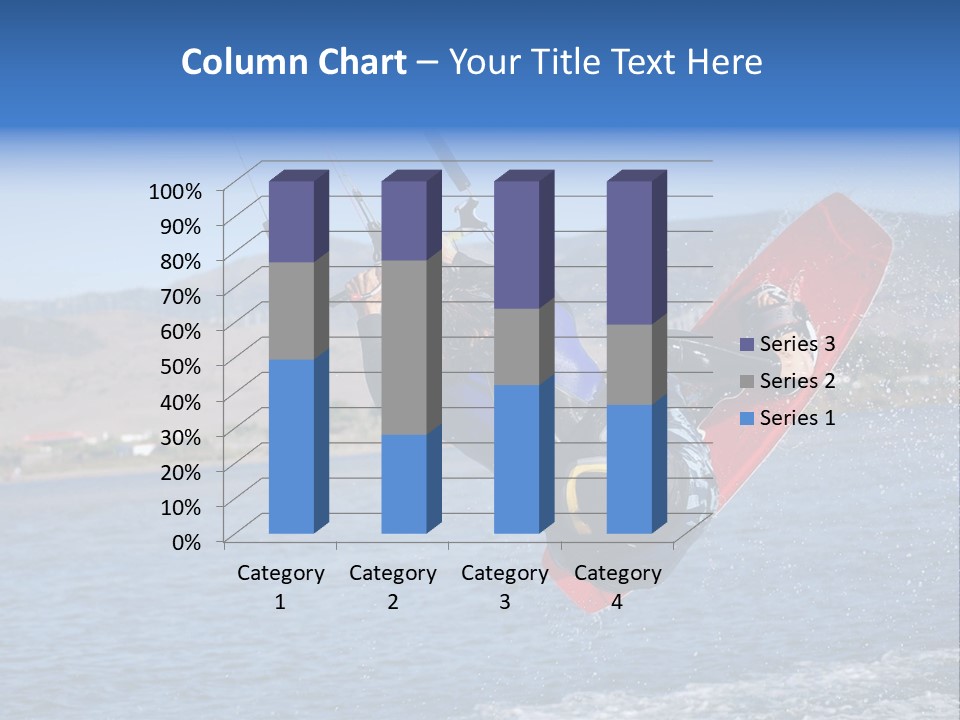 A Person On A Wake Board In The Air PowerPoint Template