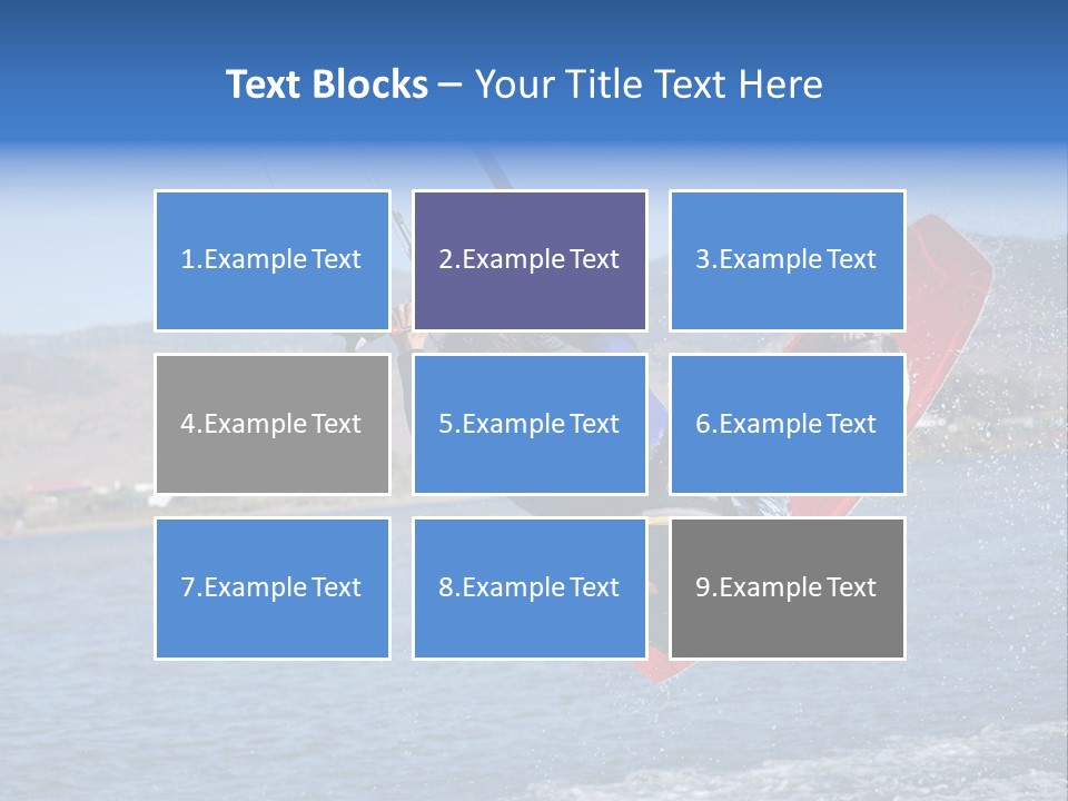 A Person On A Wake Board In The Air PowerPoint Template