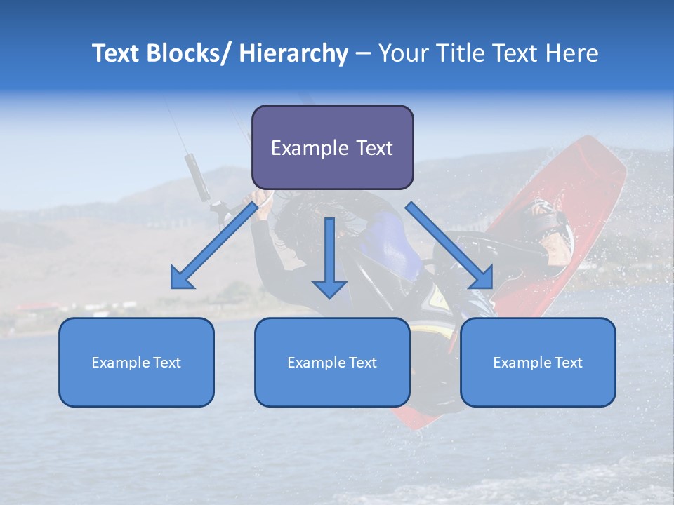 A Person On A Wake Board In The Air PowerPoint Template