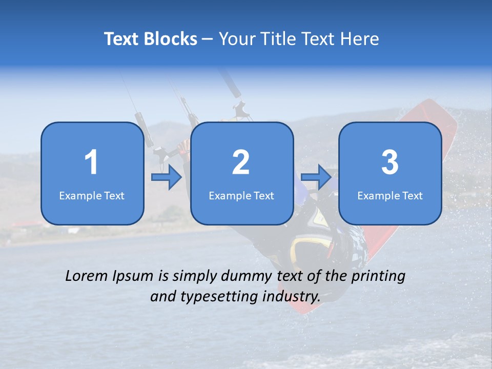 A Person On A Wake Board In The Air PowerPoint Template