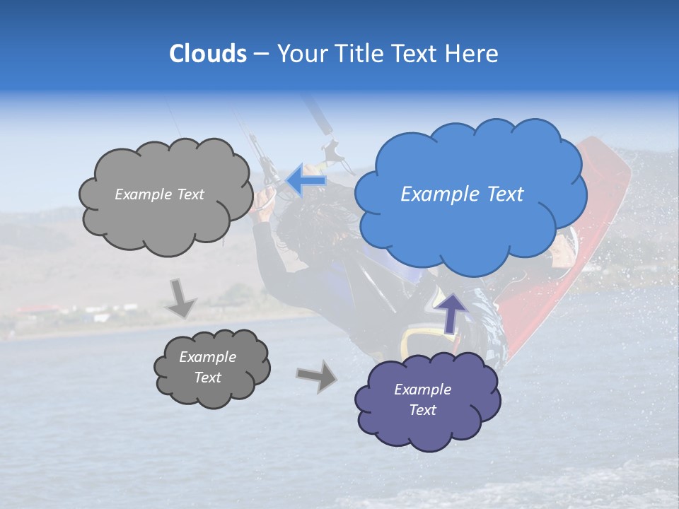 A Person On A Wake Board In The Air PowerPoint Template