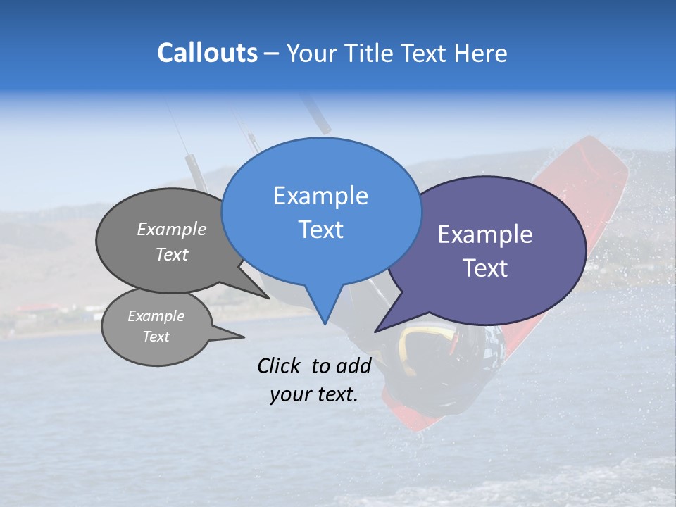 A Person On A Wake Board In The Air PowerPoint Template