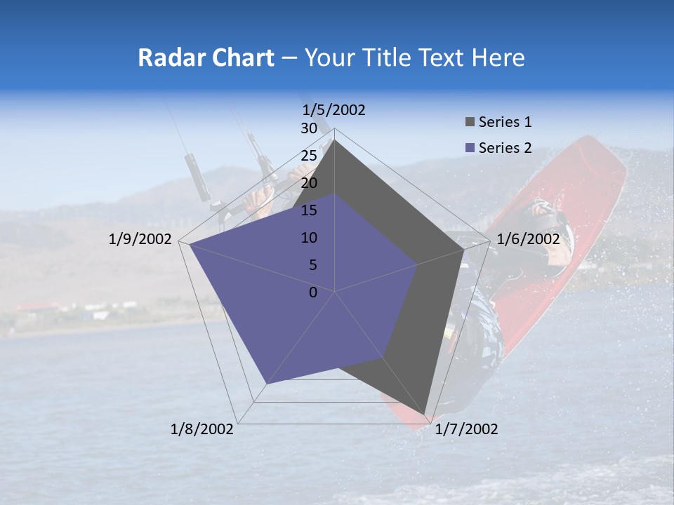 A Person On A Wake Board In The Air PowerPoint Template