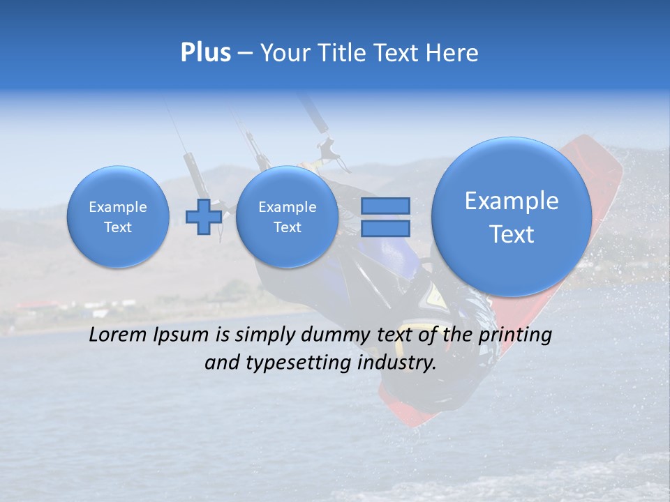 A Person On A Wake Board In The Air PowerPoint Template