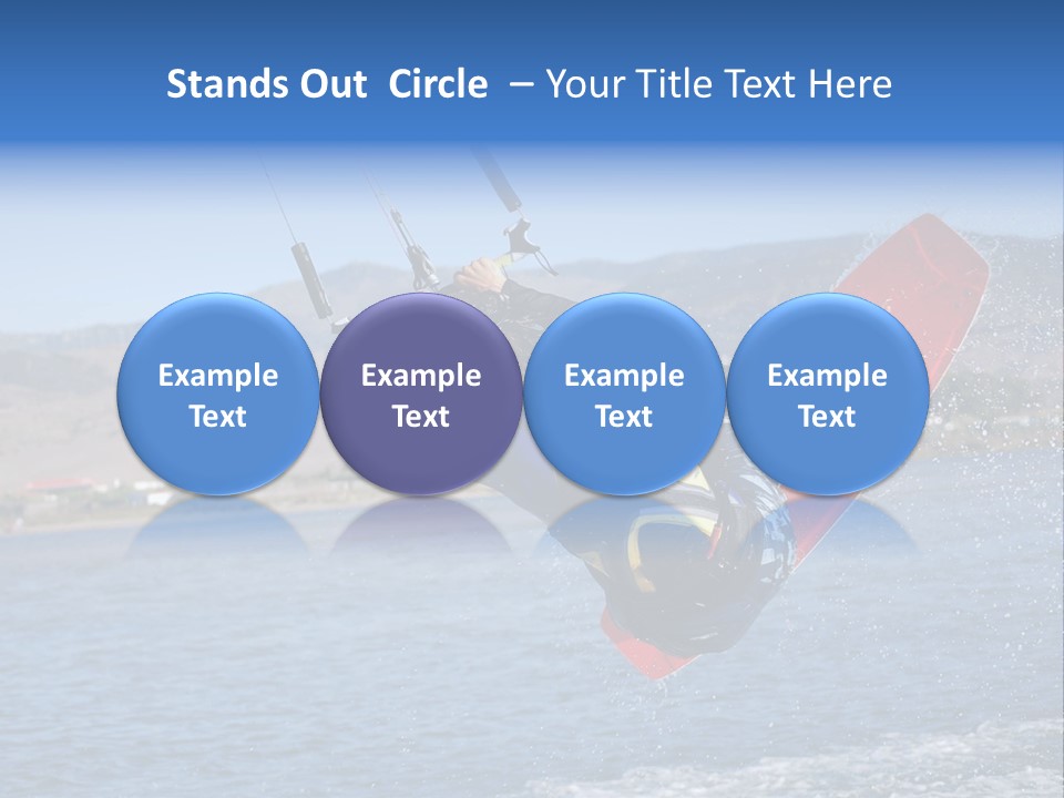 A Person On A Wake Board In The Air PowerPoint Template