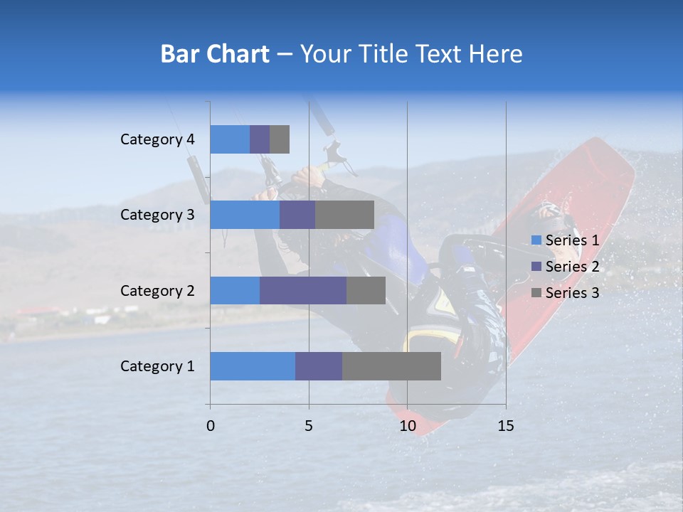 A Person On A Wake Board In The Air PowerPoint Template