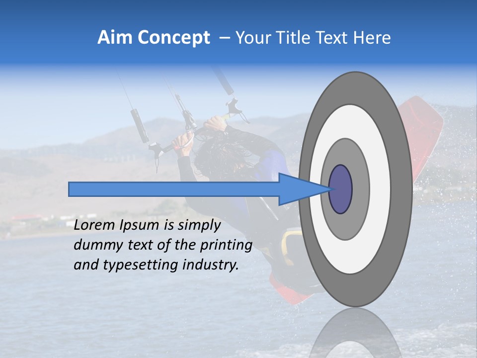 A Person On A Wake Board In The Air PowerPoint Template