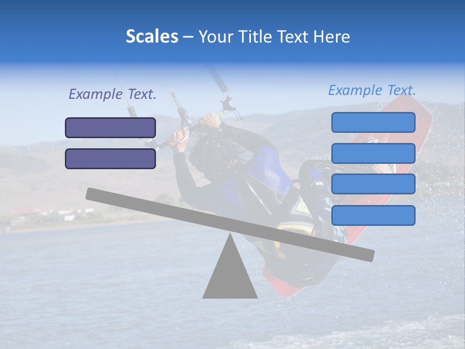 A Person On A Wake Board In The Air PowerPoint Template