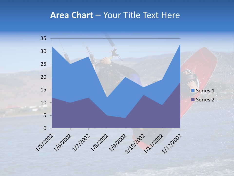 A Person On A Wake Board In The Air PowerPoint Template