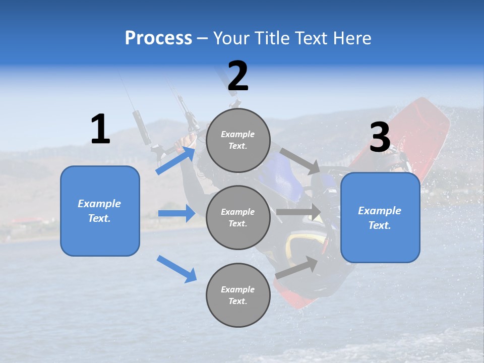 A Person On A Wake Board In The Air PowerPoint Template