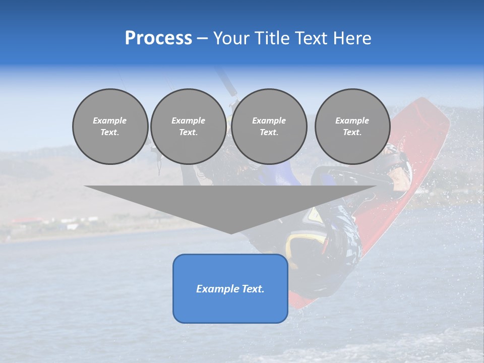A Person On A Wake Board In The Air PowerPoint Template