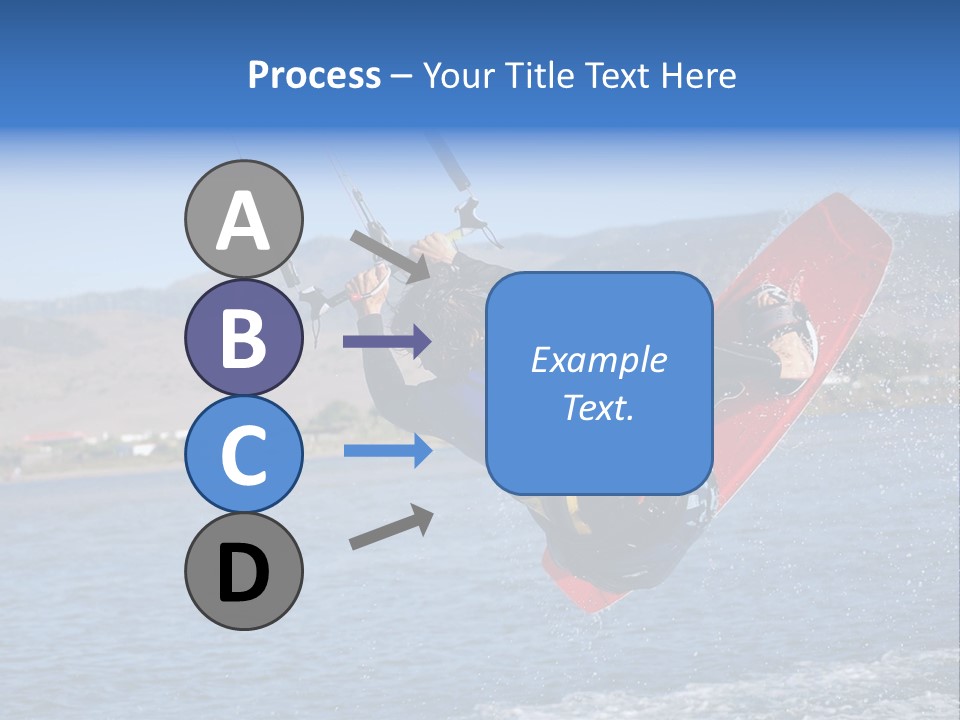 A Person On A Wake Board In The Air PowerPoint Template