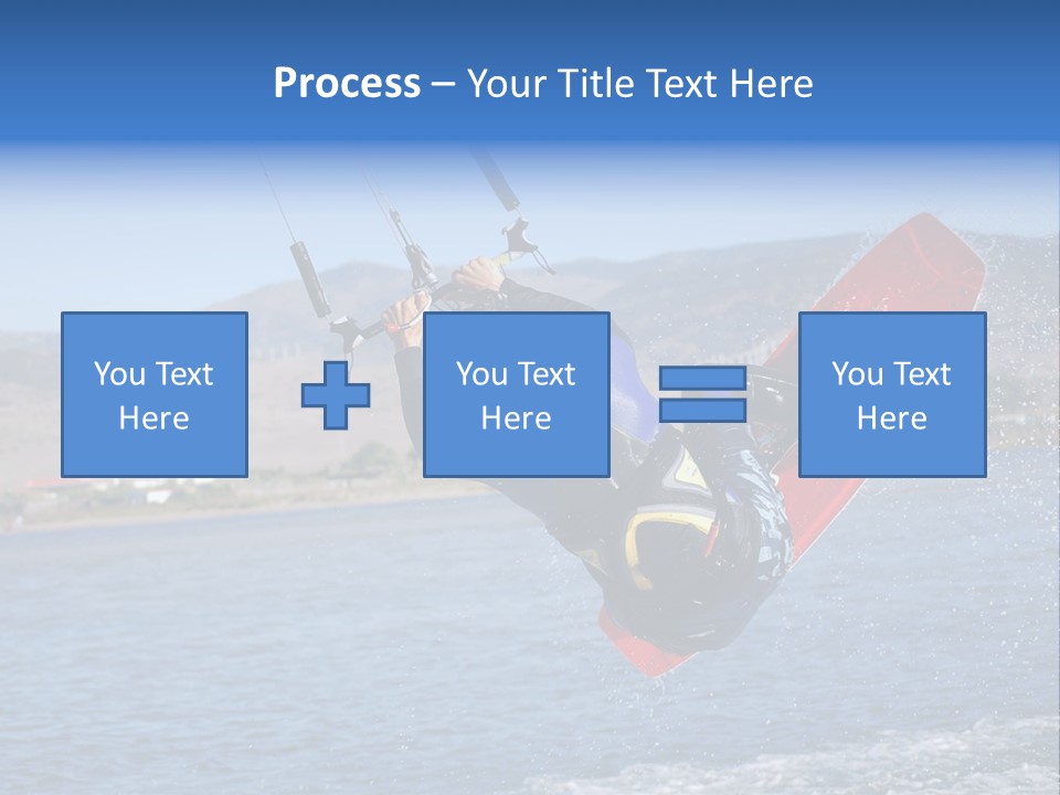 A Person On A Wake Board In The Air PowerPoint Template