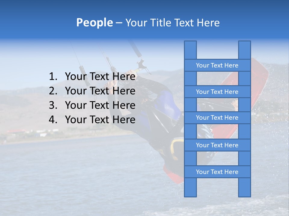 A Person On A Wake Board In The Air PowerPoint Template