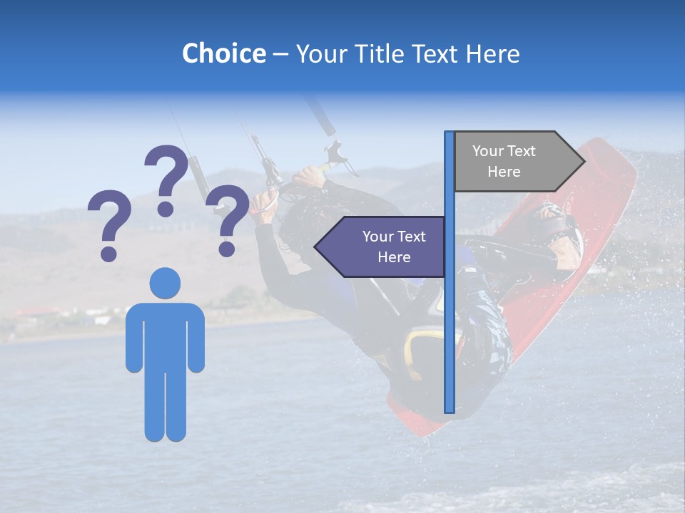 A Person On A Wake Board In The Air PowerPoint Template
