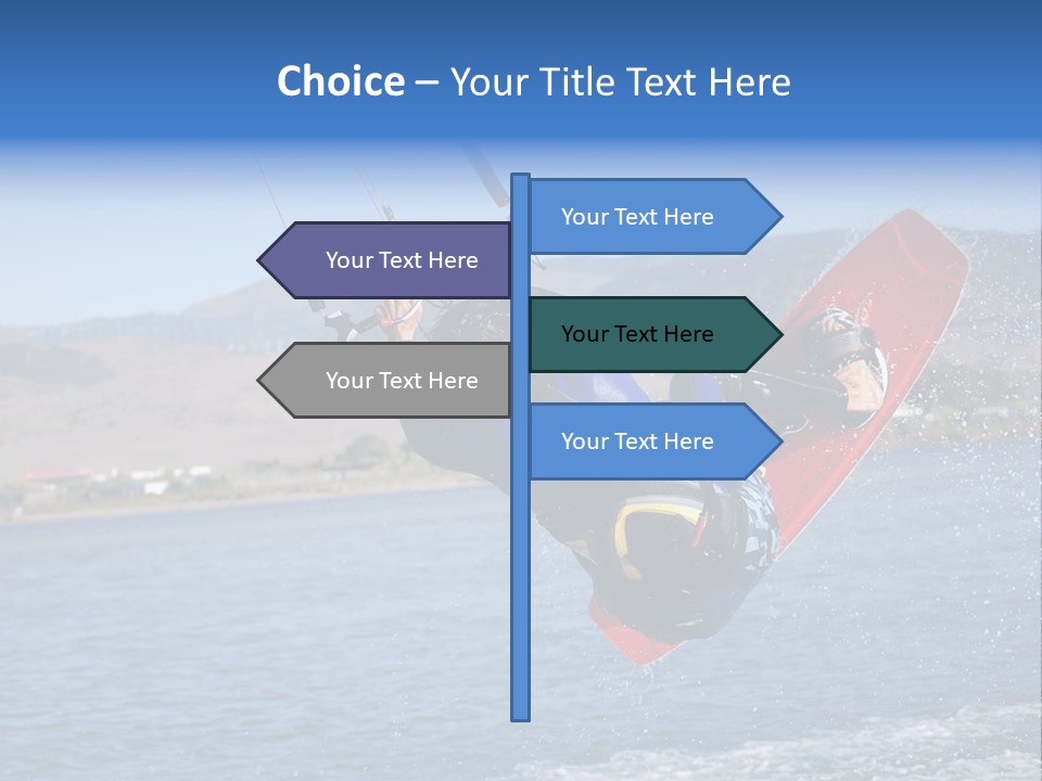 A Person On A Wake Board In The Air PowerPoint Template