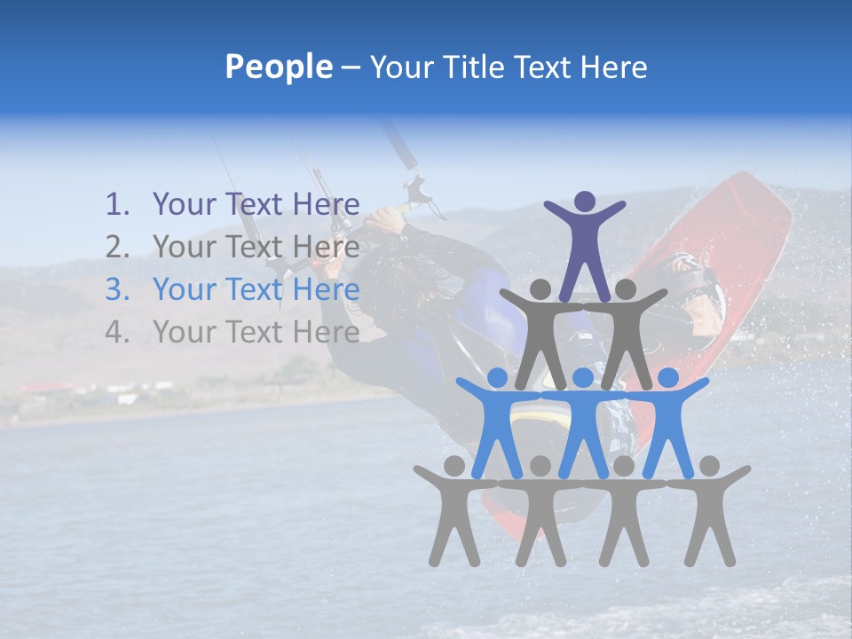 A Person On A Wake Board In The Air PowerPoint Template