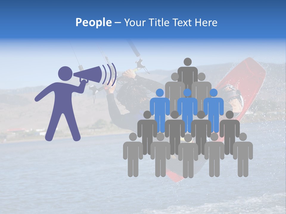 A Person On A Wake Board In The Air PowerPoint Template