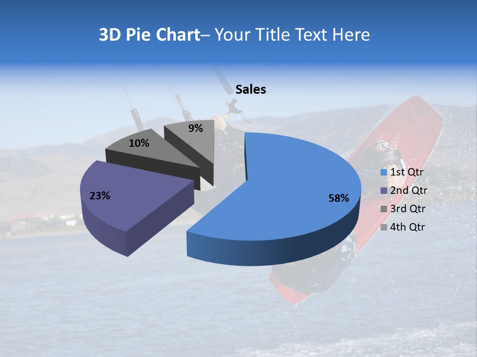 A Person On A Wake Board In The Air PowerPoint Template