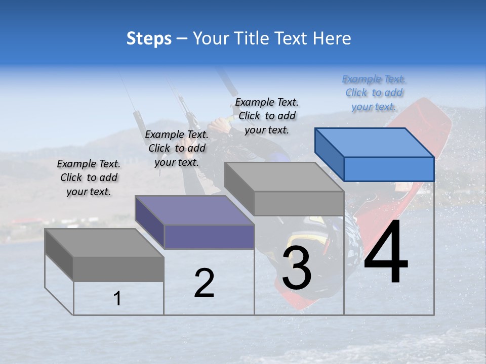 A Person On A Wake Board In The Air PowerPoint Template