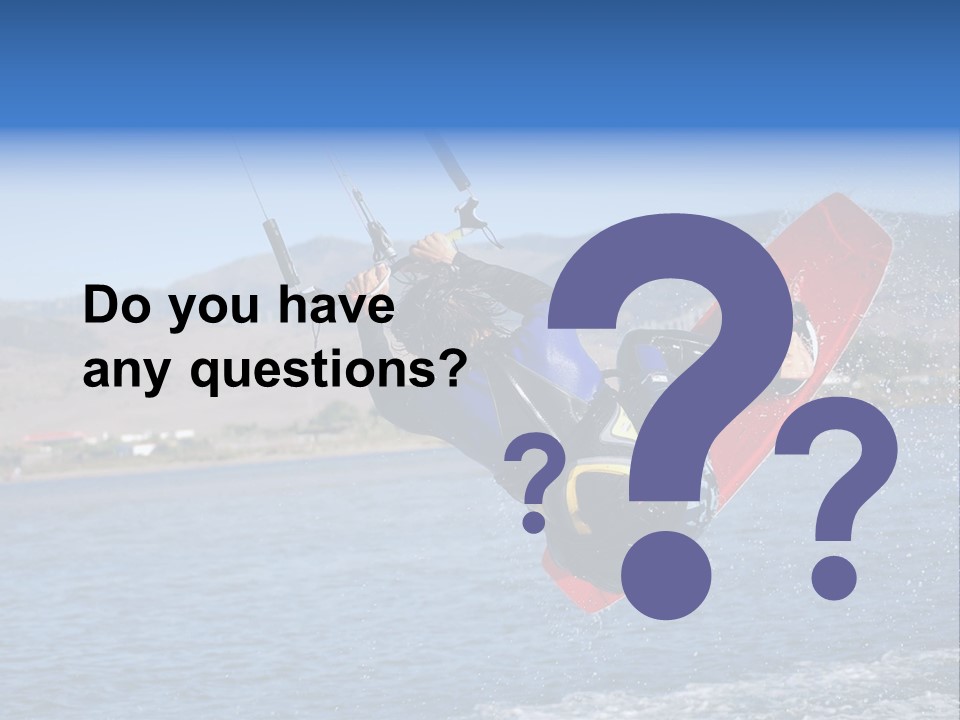 A Person On A Wake Board In The Air PowerPoint Template