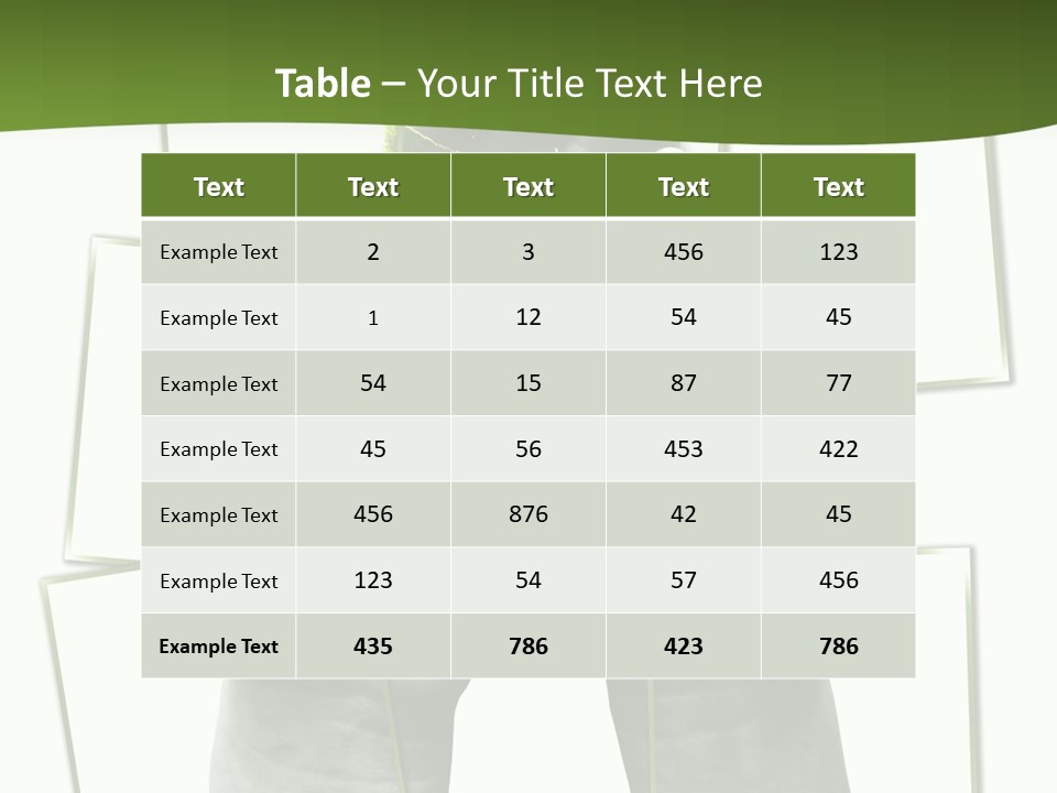 Photo Collage.green Leaf In Human Hands PowerPoint Template