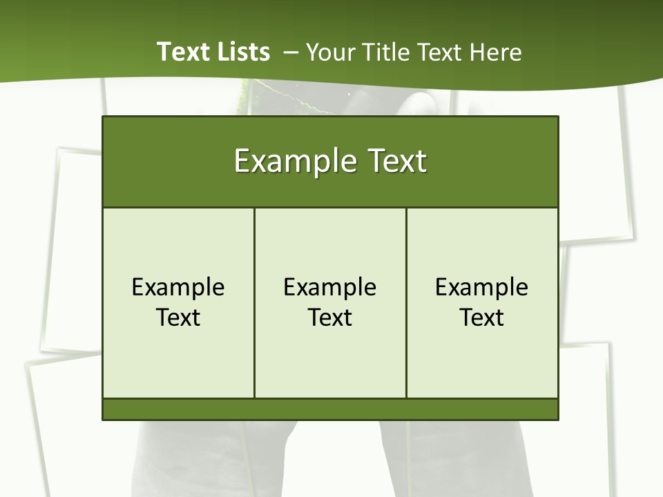 Photo Collage.green Leaf In Human Hands PowerPoint Template