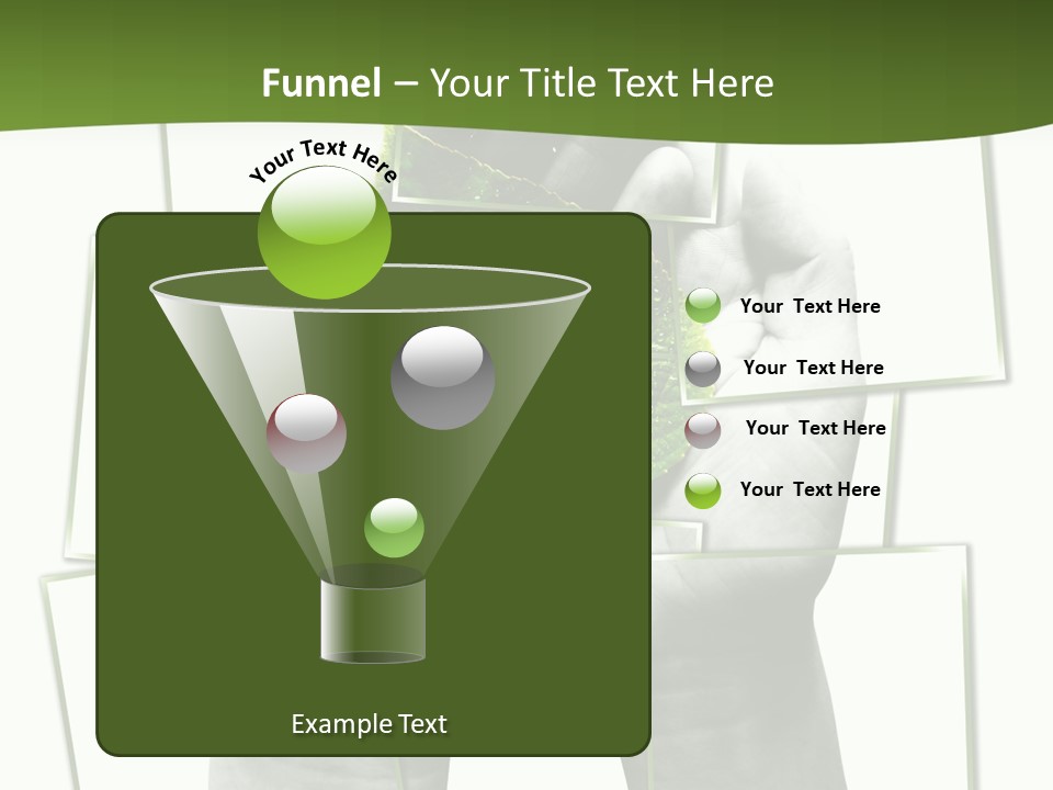 Photo Collage.green Leaf In Human Hands PowerPoint Template