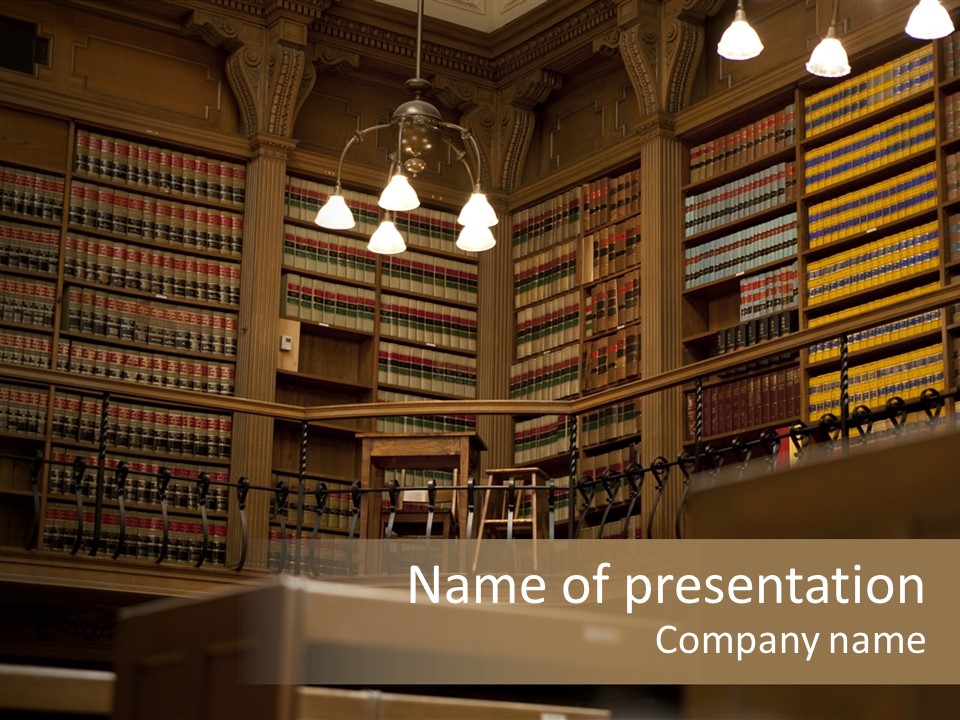 Aristocrat Library PowerPoint Template