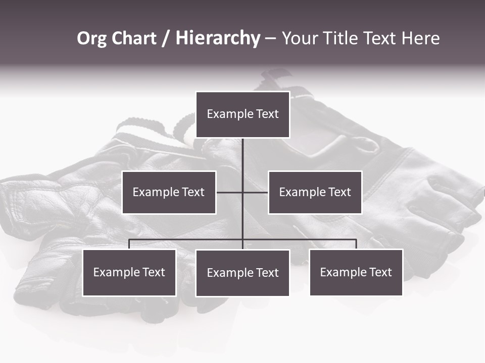 Motorcycle Protective Wear: Black Short Gloves, Isolated On White PowerPoint Template