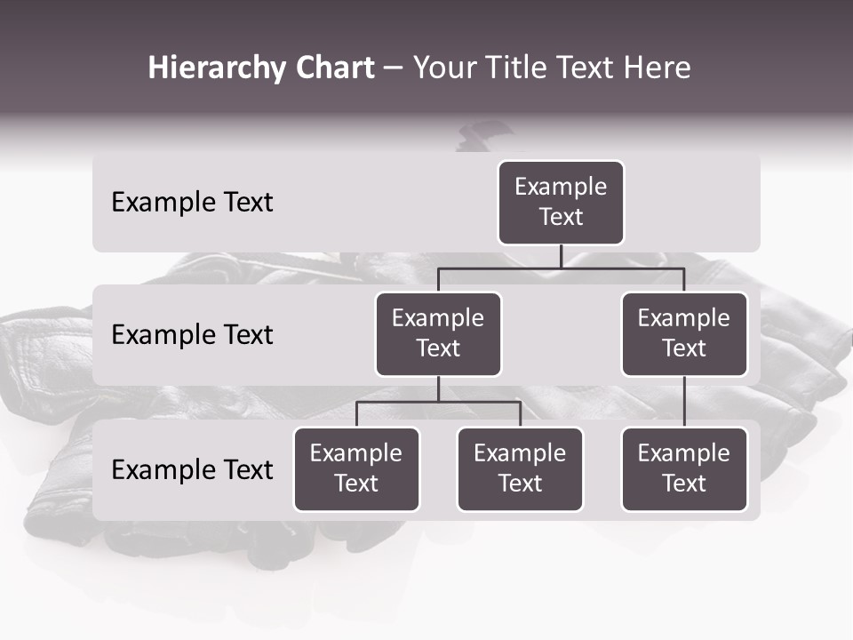 Motorcycle Protective Wear: Black Short Gloves, Isolated On White PowerPoint Template