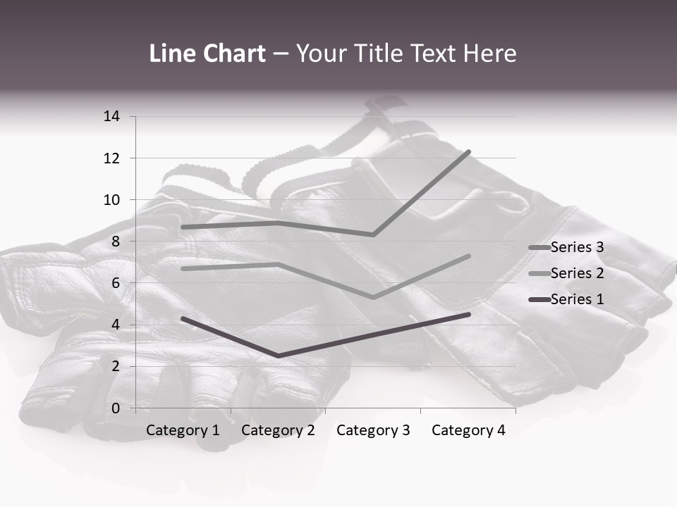 Motorcycle Protective Wear: Black Short Gloves, Isolated On White PowerPoint Template