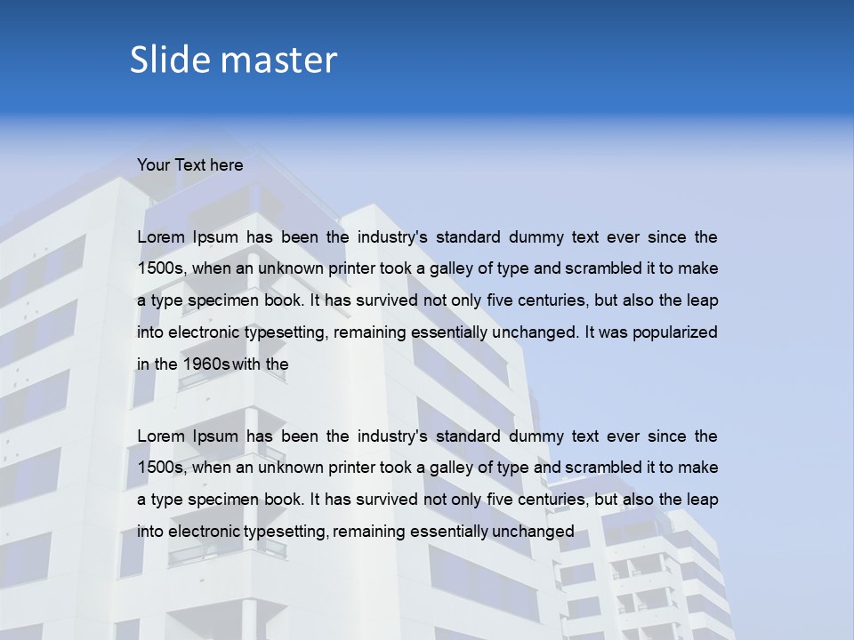 Modern Apartment Buildings PowerPoint Template