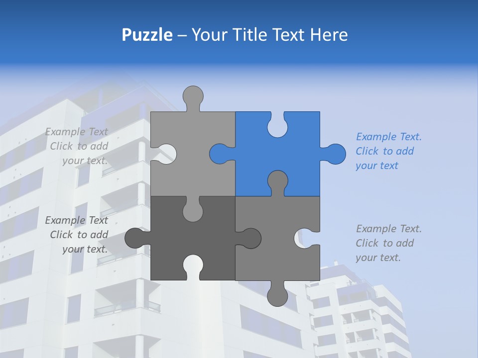 Modern Apartment Buildings PowerPoint Template