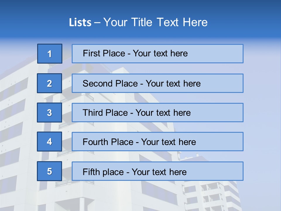 Modern Apartment Buildings PowerPoint Template