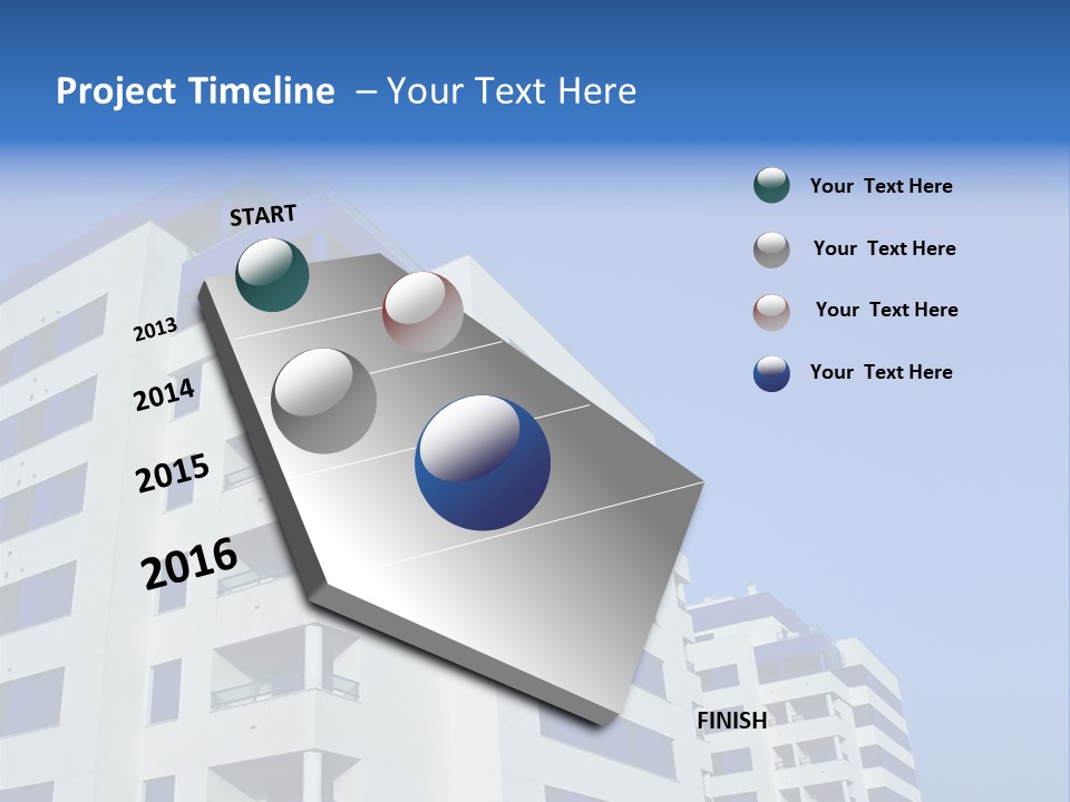 Modern Apartment Buildings PowerPoint Template